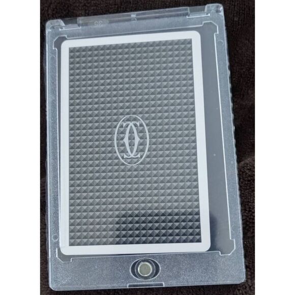 CARTIER DESIGNER AUTHENTIC PLAYING CARD NEW IN PROTECTIVE COVER 2 OF SPADES - Picture 1 of 5